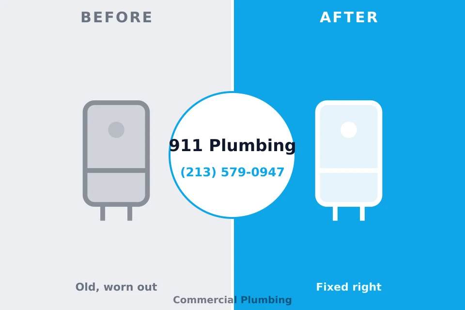 Before and after: plumbing company Camden, OH